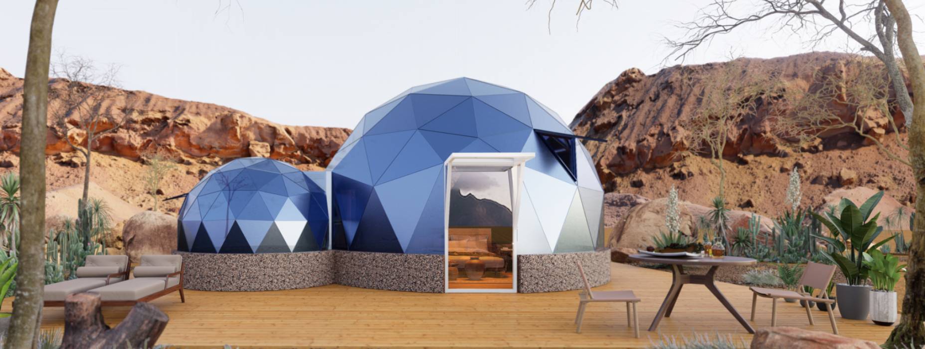 汶上县球形智能光伏玻璃星空房